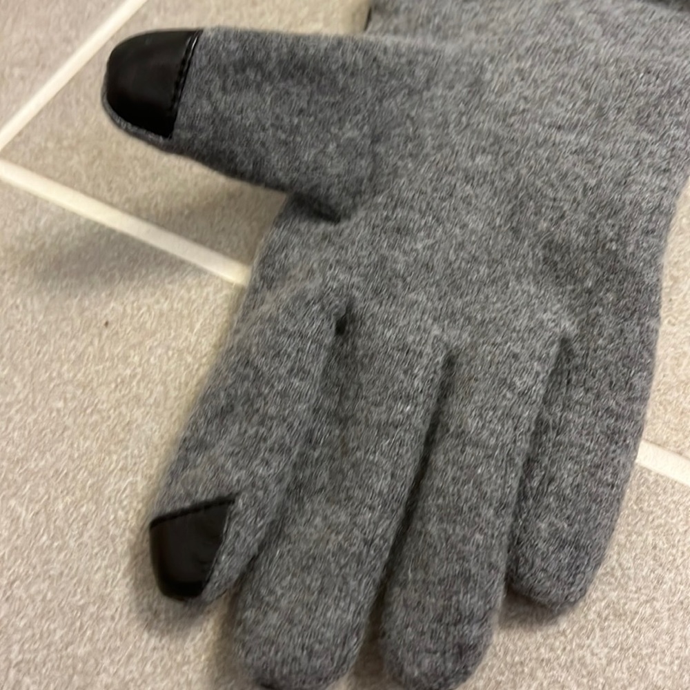 Polo Ralph Lauren Gloves Leather Wool fleece touch screen Winter Mens XL - Picture 6 of 12
